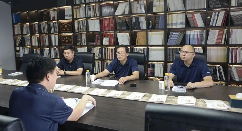 中国新闻社河南分社社长禹志超一行莅临博雅参观考察